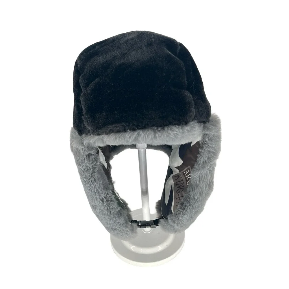 Camouflage Trapper Hat Faux Fur Ear Flaps Winter Aviator Hunting Unisex